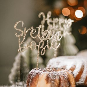 cake topper sretan bozic