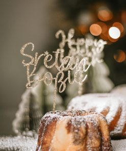 cake topper sretan bozic