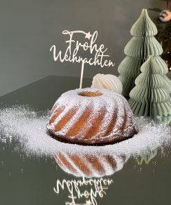 cake topper frohe weihnachten